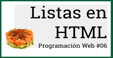 Listas en HTML