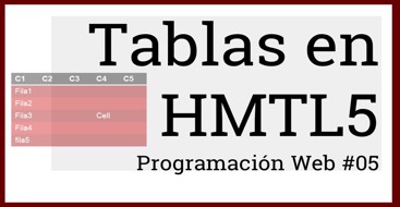 Tablas en HTML