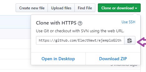 clonar un repositorio github