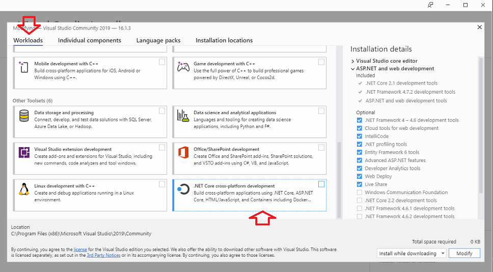 instalacion visual studio 2019